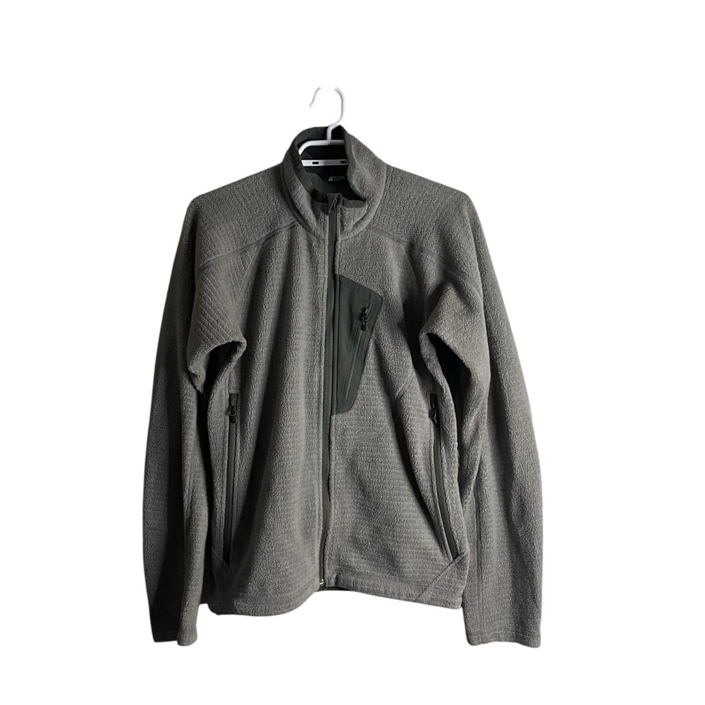 MEC Men's Gray Casual Performance Wear Fleece Hiking Jacket